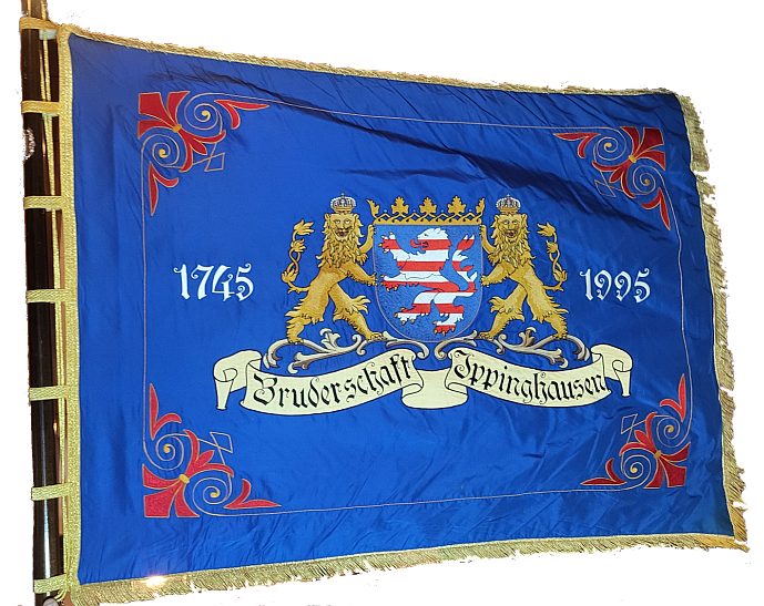 vorderseite erste fahne schützenbruderschaft 1745 ippinghausen klein
